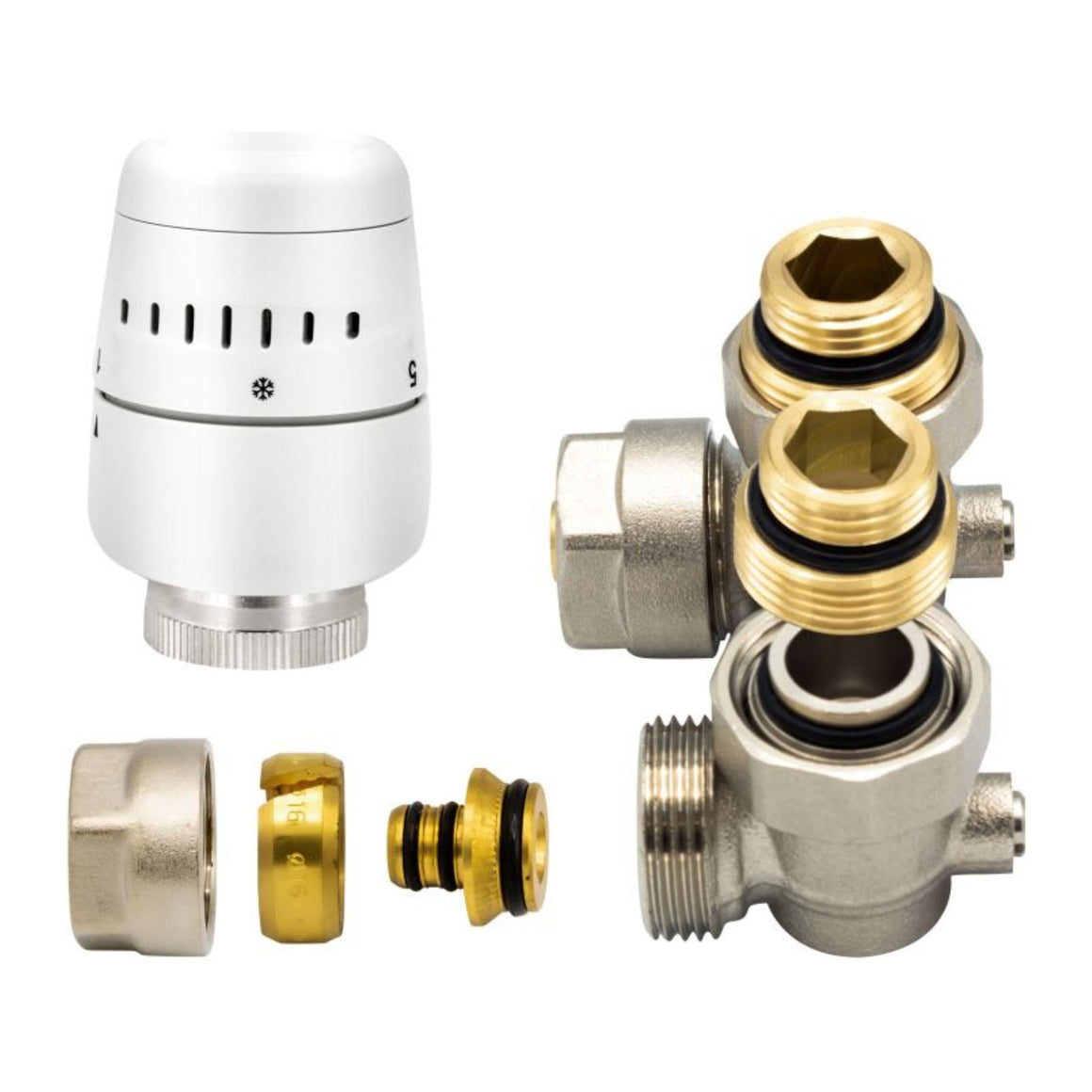BELRAD H-blok aansluitset voor uitgang muur M30-1/2M-16/2