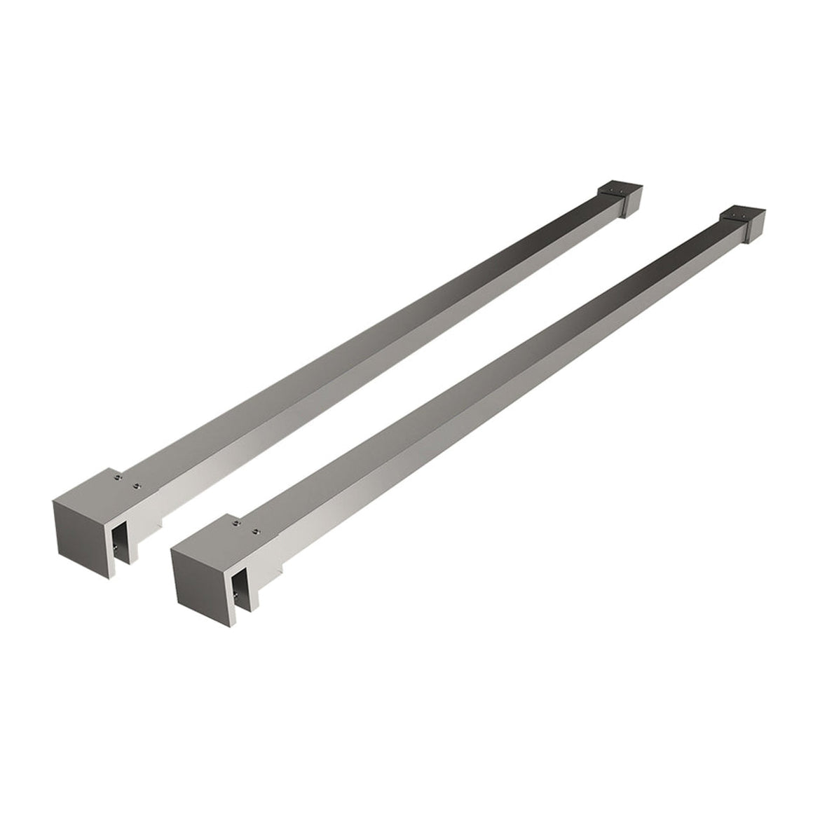 Wiesbaden Wiesbaden Slim set stabilisatiestangen 120 cm voor vrijstaande inloopdouches Chroom - productfoto
