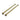 Wiesbaden Wiesbaden Slim set stabilisatiestangen 120 cm voor vrijstaande inloopdouches Geborsteld messing - productfoto