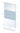Wiesbaden Slim glasplaat nano helder glas met melkglas middenband 140 cm - technische tekening