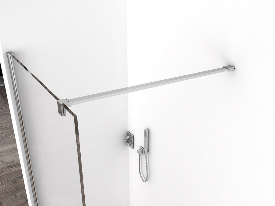 Wiesbaden Comfort inloopdouche 2000 x nano helder glas 700 x 2000 mm - detailfoto