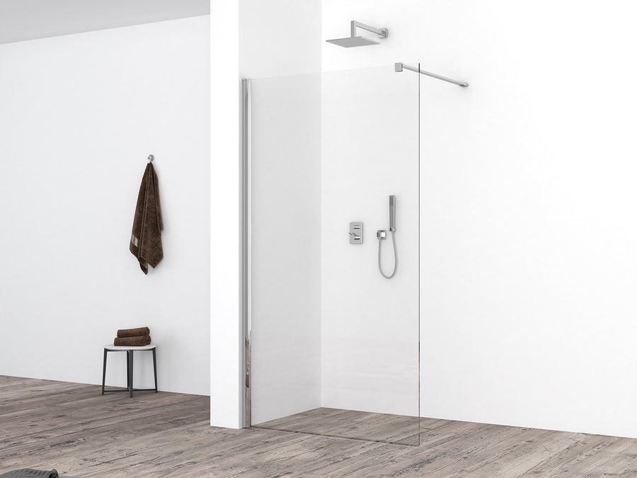 Wiesbaden Comfort inloopdouche 2000 x nano helder glas 800 x 2000 mm - sfeerbeeld