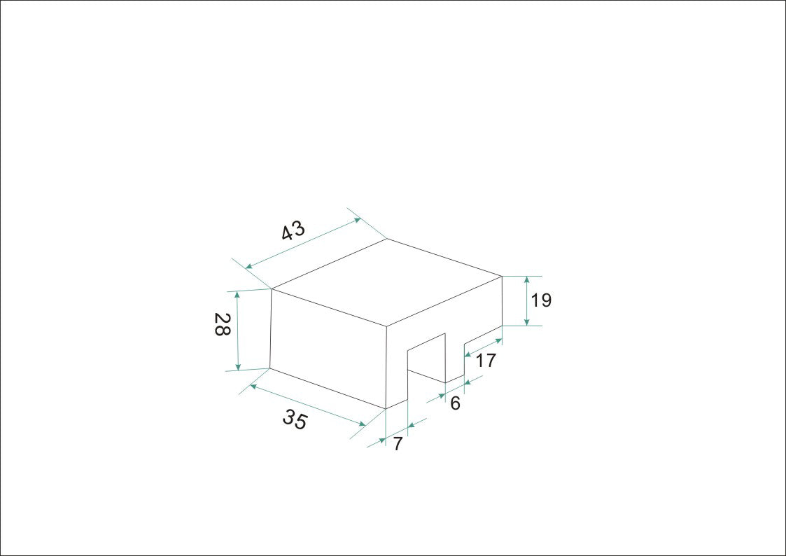 Wiesbaden glaskoppeling haaks chroom - technische tekening