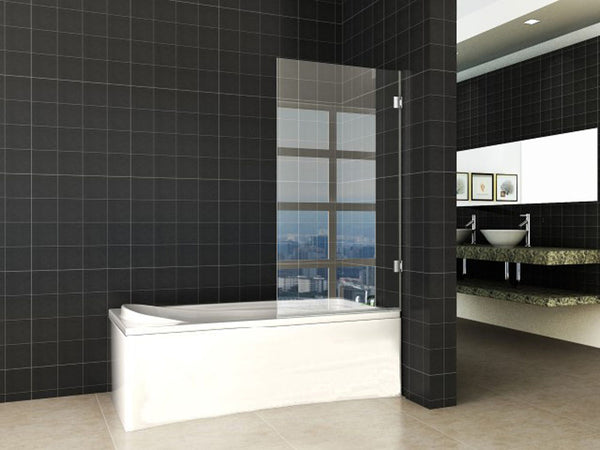 Wiesbaden Less badwand draaibaar 800 x 1500 x 6 mm nano helder glas