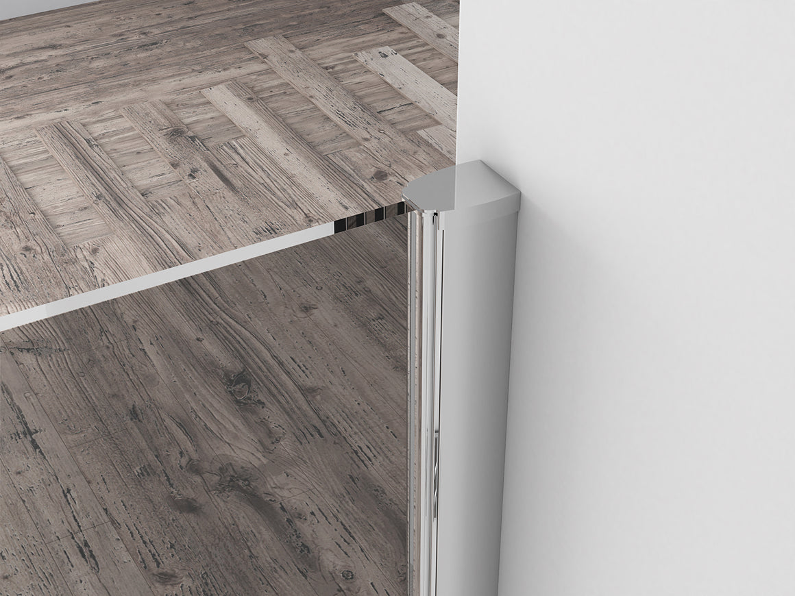 Wiesbaden Comfort inloopdouche rookglas 80 cm - detailfoto