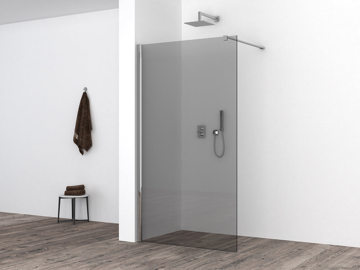 Wiesbaden Comfort inloopdouche rookglas 100 cm - detailfoto