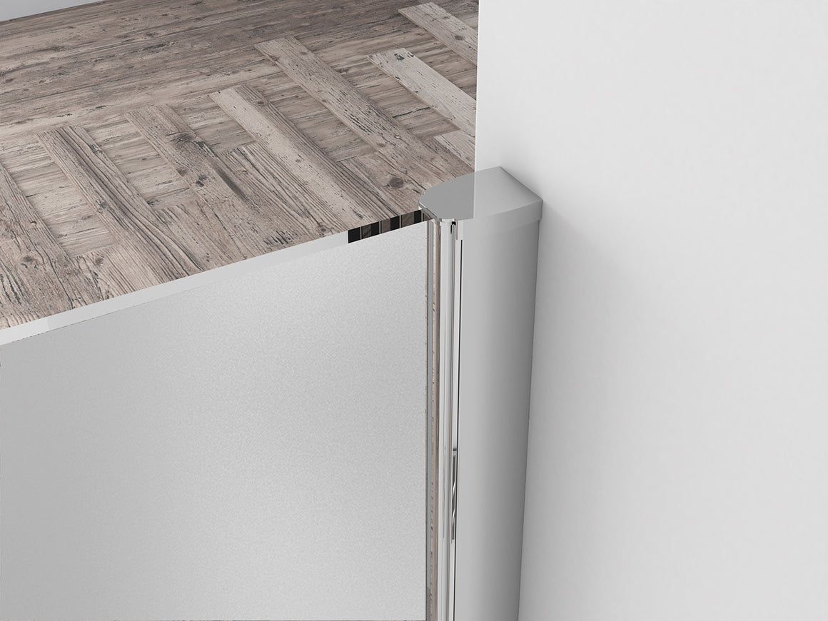 Wiesbaden Comfort inloopdouche melkglas 120 cm - detailfoto