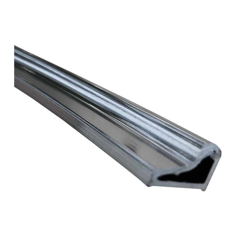 Xellanz Chroom bodemstrip waterkering 1/4 rond enkele deur 90cm