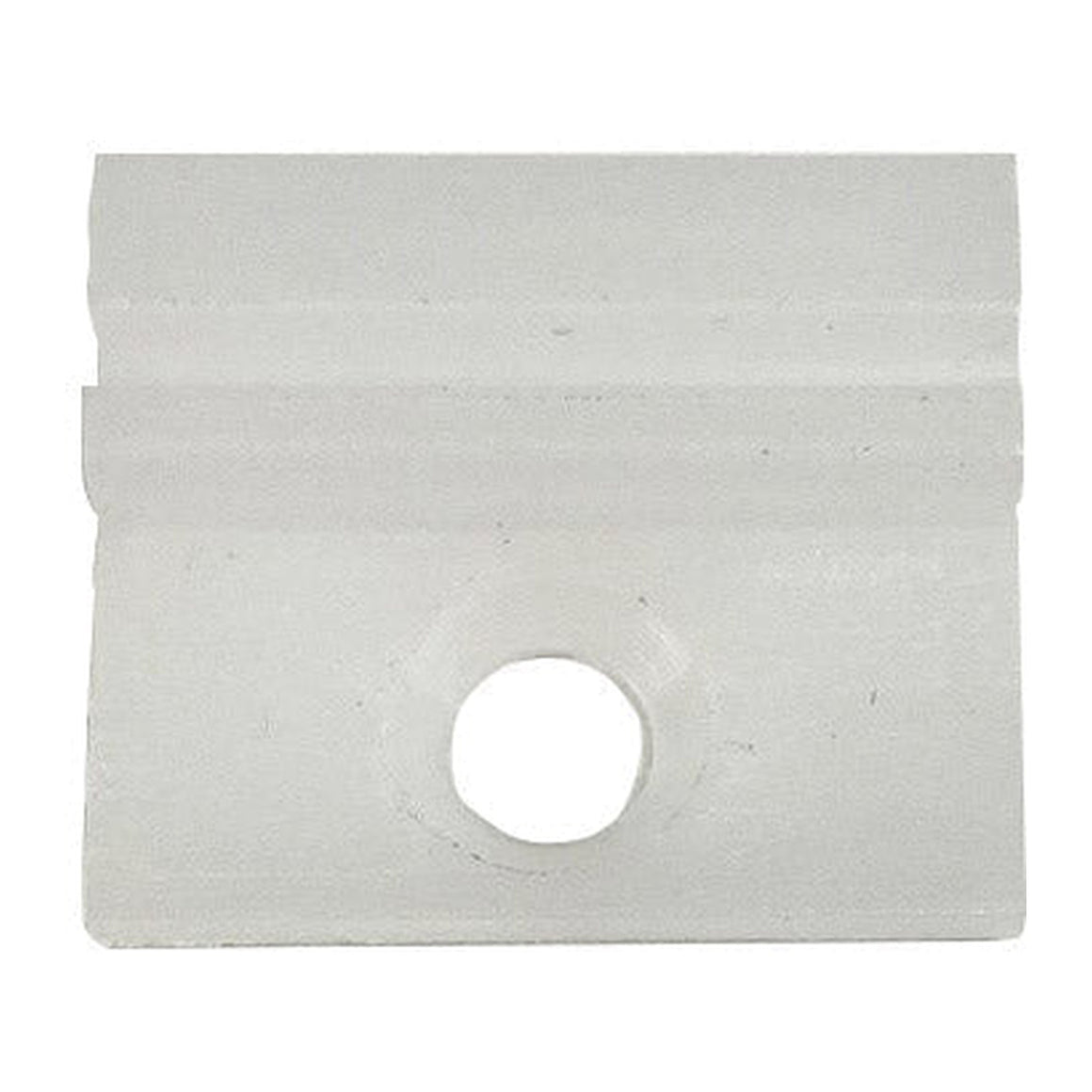 Plastic plaatje voor bevestiging afwerkstrip muurprofiel