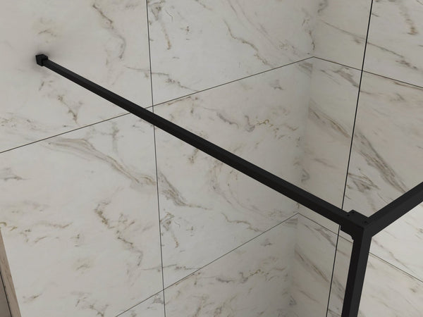 Barre de stabilisation 1200mm pour douche à l'italienne carrée mat noir