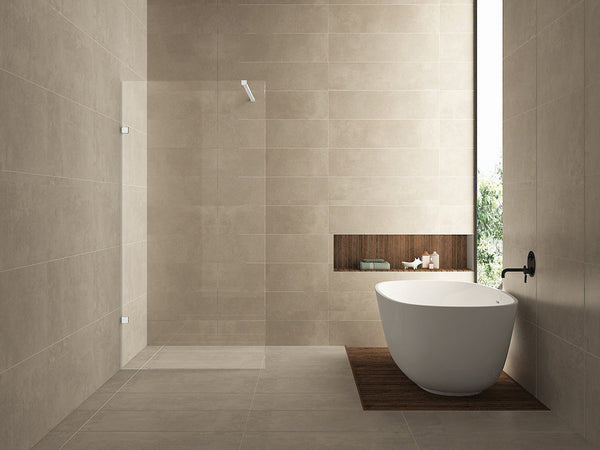 Moins douche à l'italienne 500 x 2000 x 8 mm verre nano clair/blanc mat
