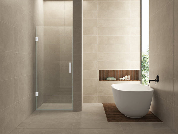 Less nisdeur 900 x 2000 x 8 mm verre nano clair/mat blanc