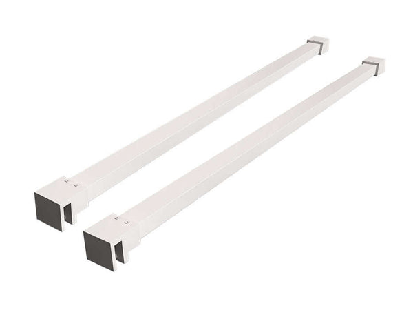 Barre de stabilisation mince Wiesbaden 120 Cm en blanc (2X)