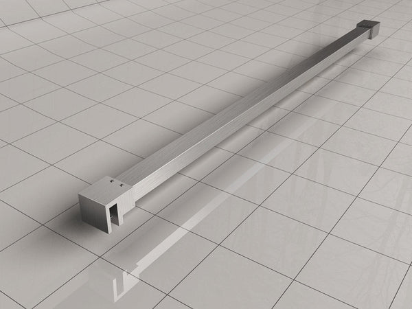 Barre de stabilisation fine 120 cm acier brossé