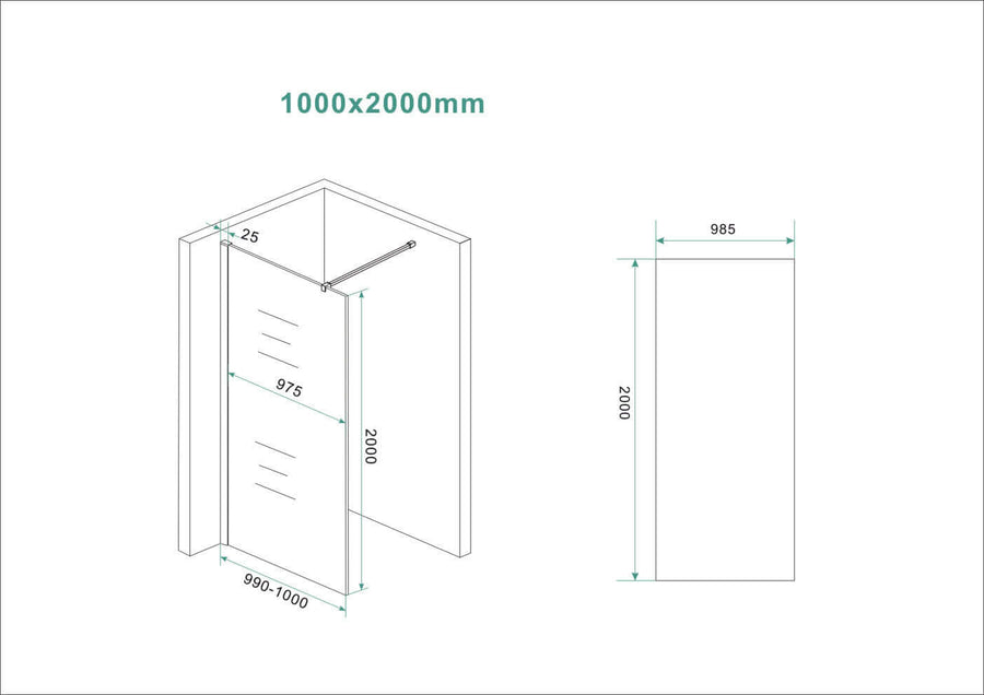 Slanke glasplaat Wiesbaden 100X200 Cm in Nano Vintage Bronze Glas