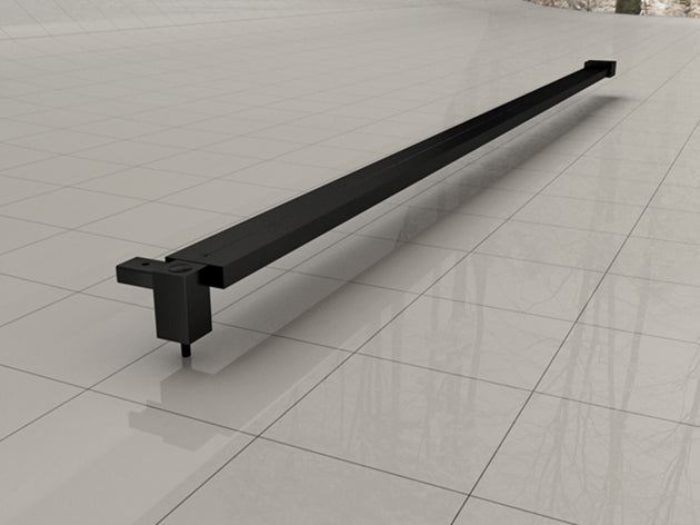 Wiesbaden Horizon Stabilisierungsstange 120 cm für Nischentür matt schwarz (altes Modell)