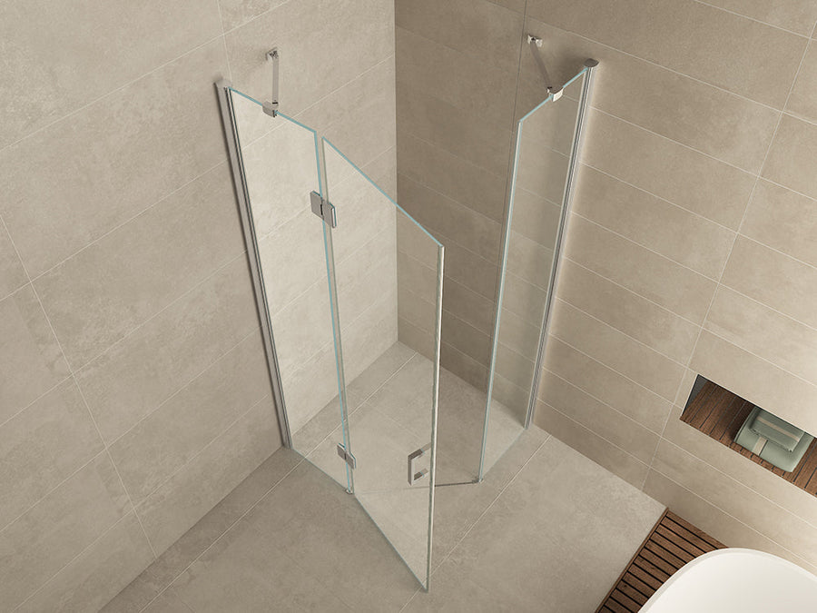 Hoekdouchecabine Wiesbaden 5 met Nano Glas 90X90Cm, 8Mm