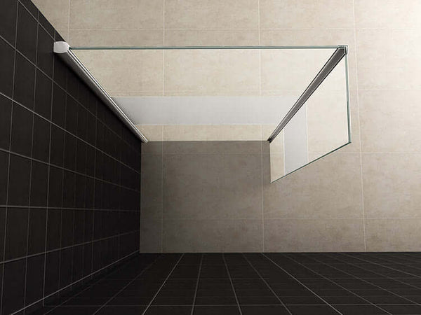 Zijwand Hoekprofiel Wiesbaden met Middenband 30X200Cm in 10Mm Nano Coating