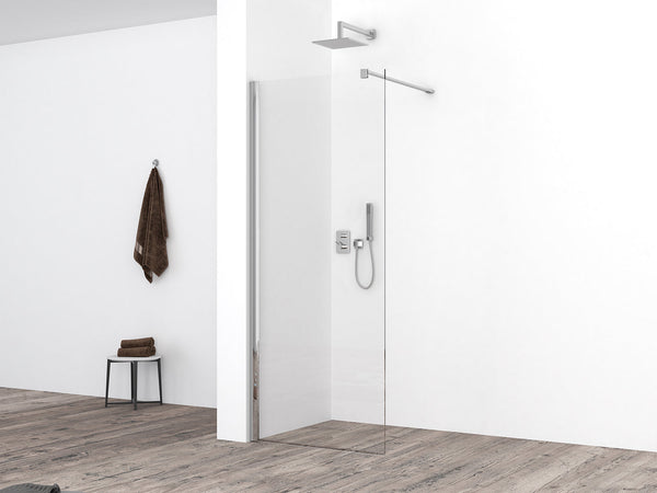 Douche à l'italienne Comfort 700 x 2000 x 10 mm verre nano clair/chrome