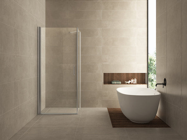 Salonkabine mit 1 Drehtür 1000 x 1000 x 2000 x 8 mm Nano klares Glas/Chrom