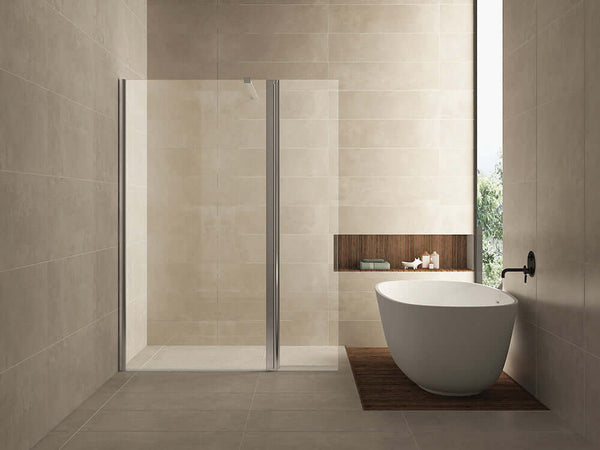 Wiesbaden Zijwand 30X200 Cm met Scharnierprofiel 10Mm Nano Glas