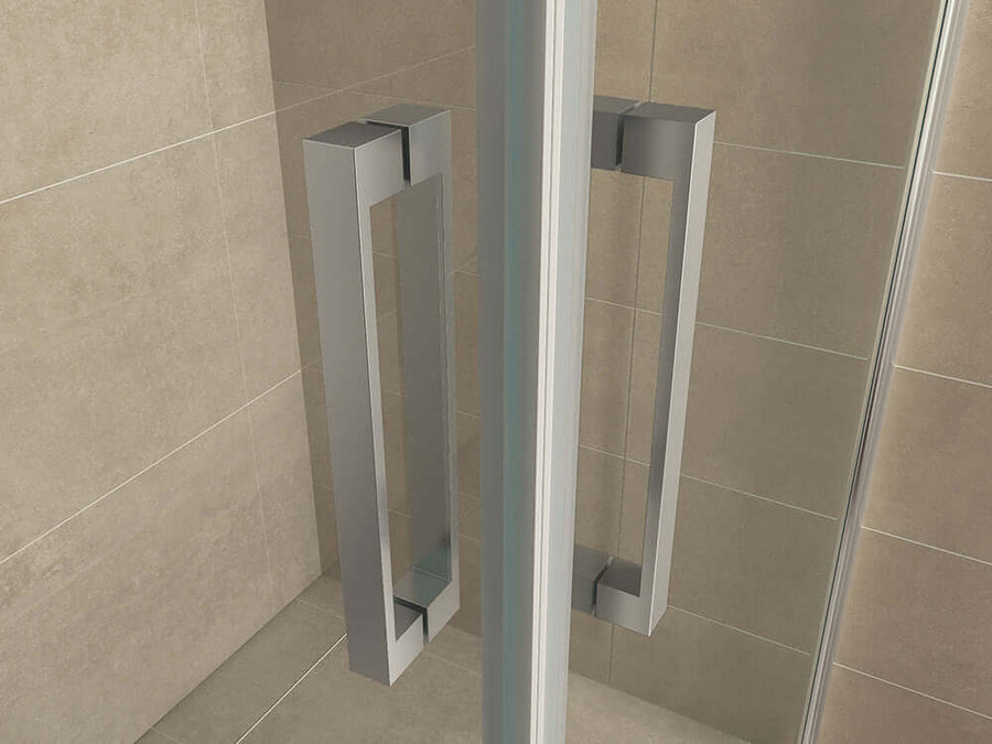 Douchecabine met dubbele draaideur Wiesbaden 90X90Cm met 8 mm nanocoating
