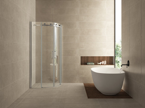 Cabine de douche Uni Wiesbaden avec 2 portes coulissantes 90X90Cm, revêtement nano 8Mm