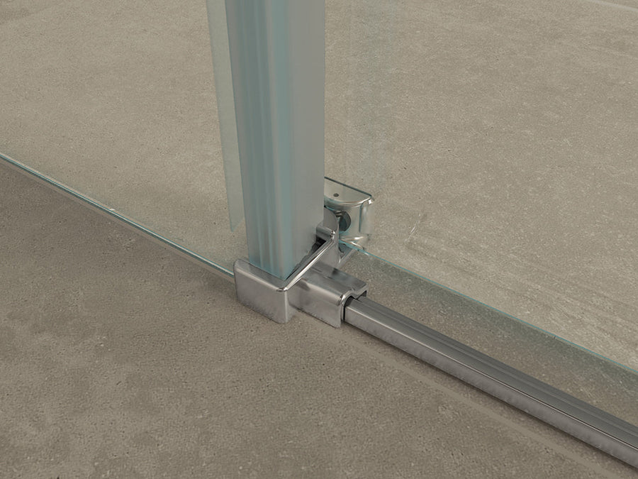 Rechthoekige Schuifdeur Douchecabine Wiesbaden 120x80 cm 8 mm Nano Coating