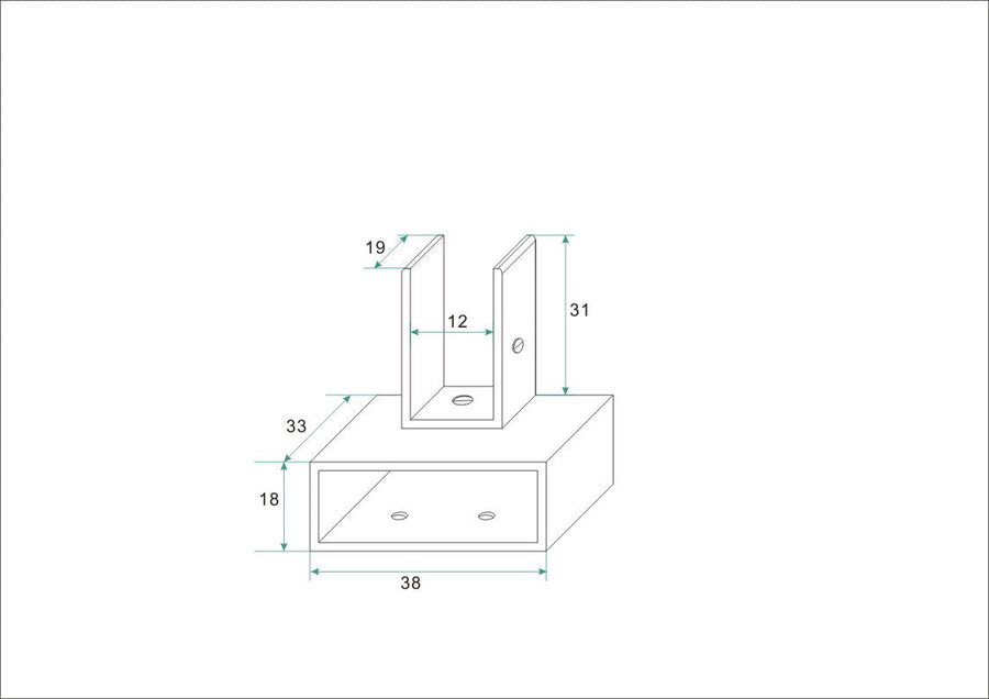 raccord en verre pivotant pour tige de stabilisation