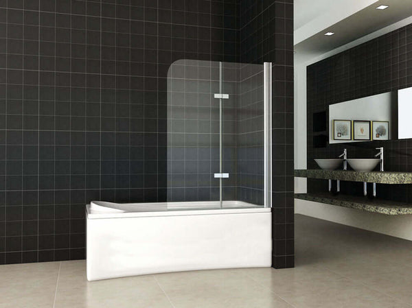Wiesbaden Opvouwbare Badwand 100x140 cm 6mm Nano Coating