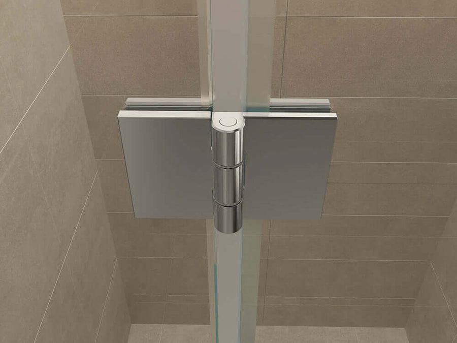 Nis-draaideur Wiesbaden 140x200 cm + Vast paneel 8 mm Nano Coating