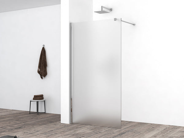 Douche à l'italienne Comfort 1200 x 2000 x 10 mm verre laitonné nano/chrome