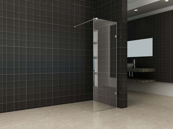 Douche à l'italienne sans profil Wiesbaden 50X200 Cm avec verre nanotechnologique 8 mm