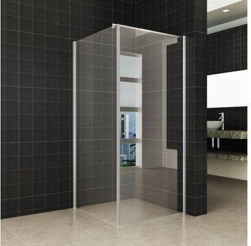 Cabine de douche éco-modulaire Wiesbaden | Porte 80x195cm | Verre clair