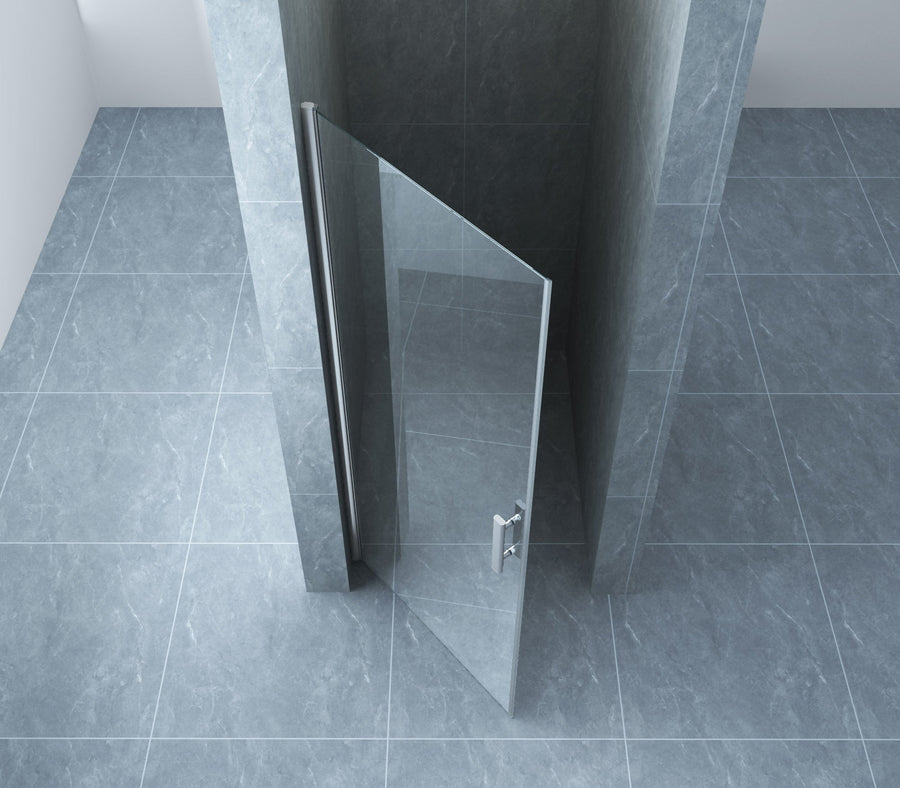 Cerra eco nisdeur 900 x 1950 x 6 mm verre nano clair/chrome