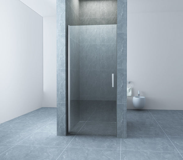 Cerra eco nisdeur 1000 x 1950 x 6 mm verre nano clair/chrome