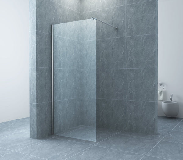 Cerra eco douche à l'italienne 900 x 1950 x 6 mm verre nano clair/chrome