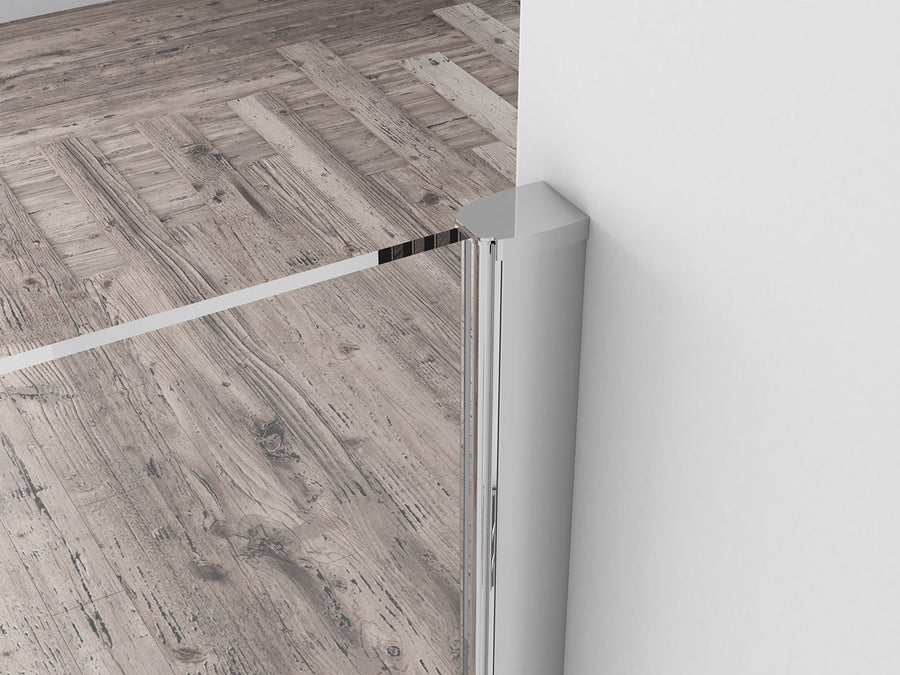 Douche à l'italienne Eco 1200 x 2000 x 8 mm verre nano clair/chrome