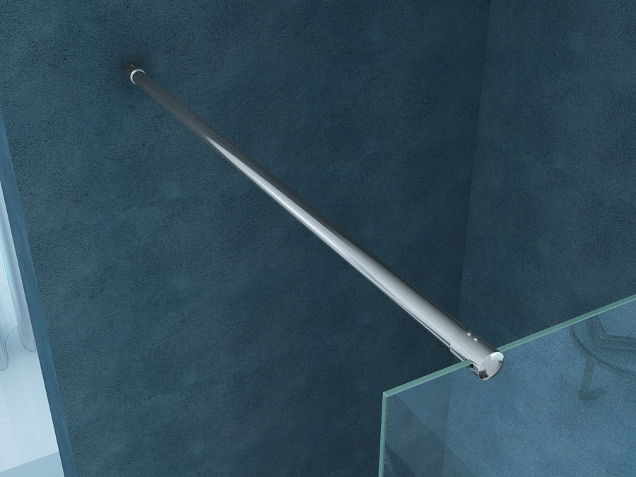 Douche à l'italienne Eco 1200 x 2000 x 8 mm verre nano clair/chrome