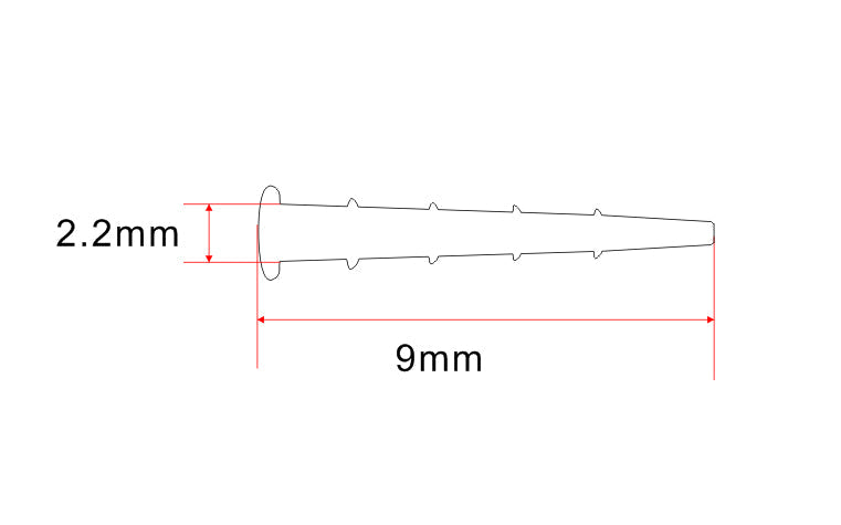 bande de remplissage en plastique 2mm x 200cm pour cloisons en verre