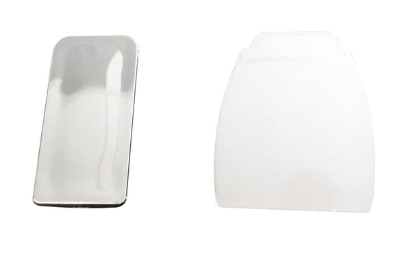 capuchon de recouvrement en chrome plastique pour profilé mural