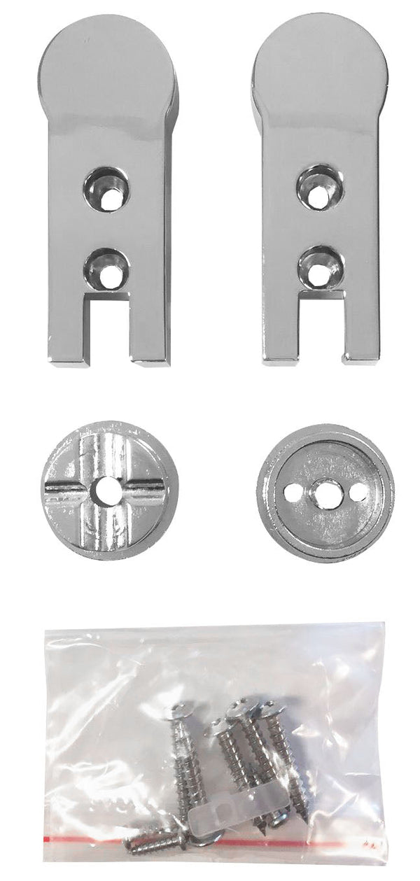 Ensemble de charnières pour porte chrome