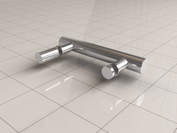 Poignée de porte type 1 20 cm chrome