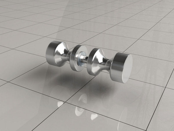 Bouton de porte type 3 chrome