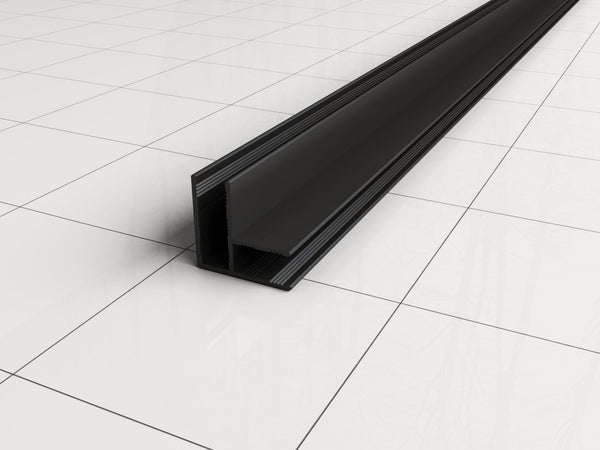 Profilé d'angle mince 2000 x 10 mm noir mat