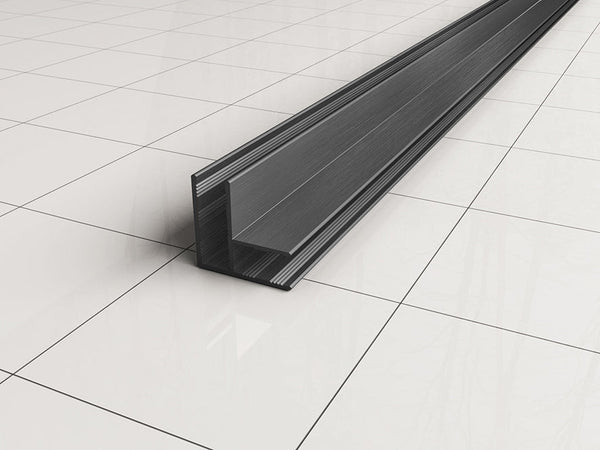 Profilé d'angle mince 2000 x 10 mm gunmetal
