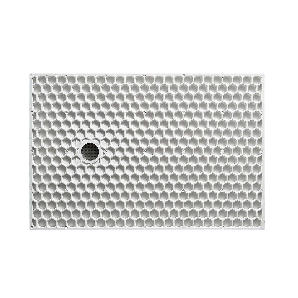 Wiesbaden Stonea douchebak antislip composiet 1000 x 1000 x 30 mm inkortbaar mat wit - productfoto