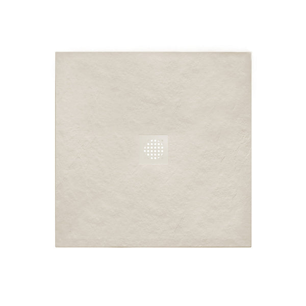 Wiesbaden Stonea douchebak antislip composiet 1000 x 1000 x 30 mm inkortbaar beige
