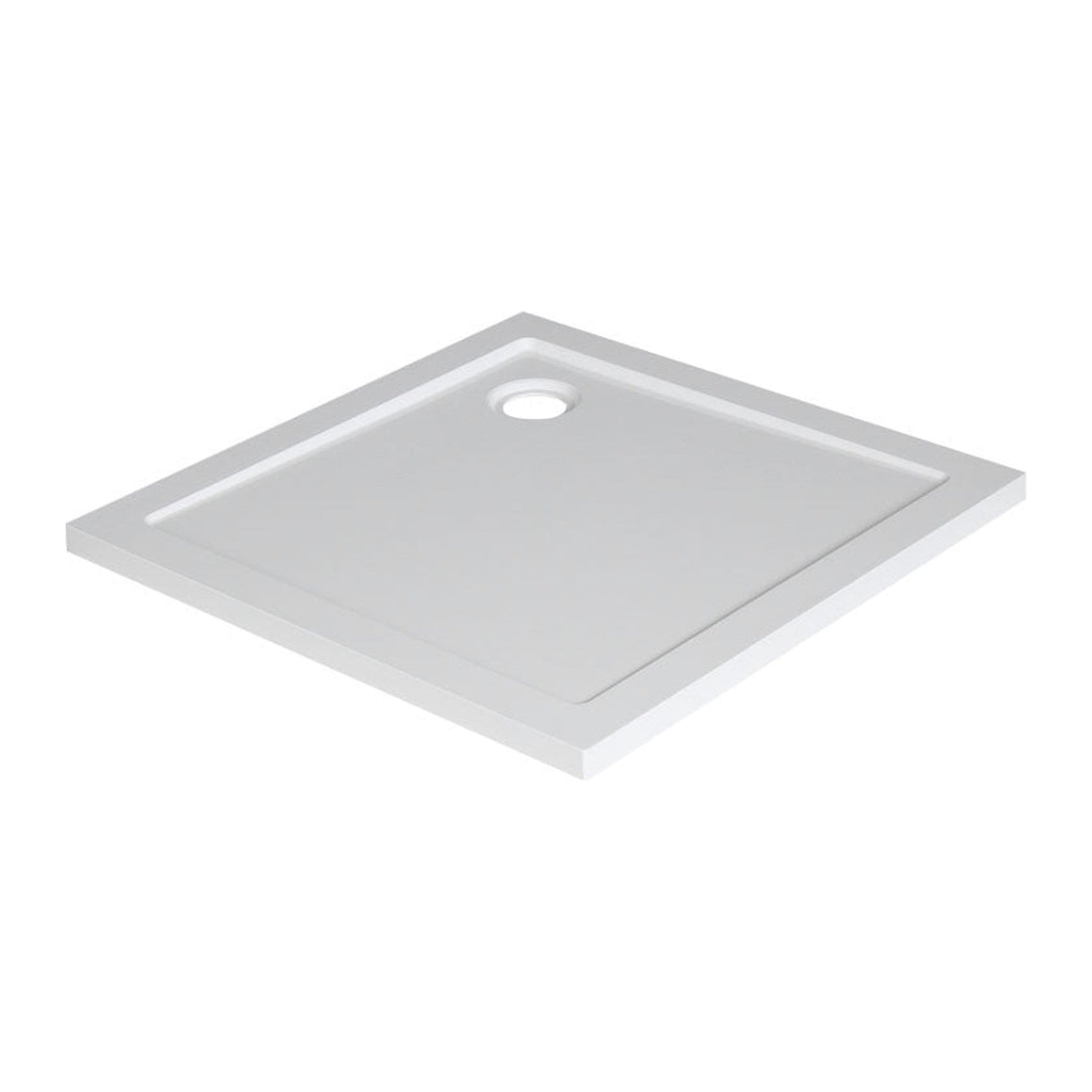 Xellanz luxe douchebak SMC vierkant 80 x 80 cm wit - productfoto