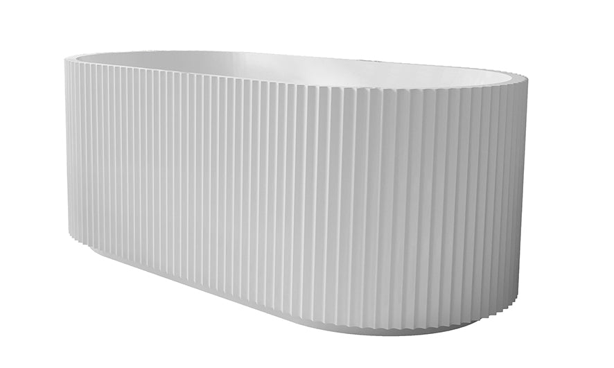 Wiesbaden Rivi vrijstaand ligbad acryl met waste Mat wit - productfoto
